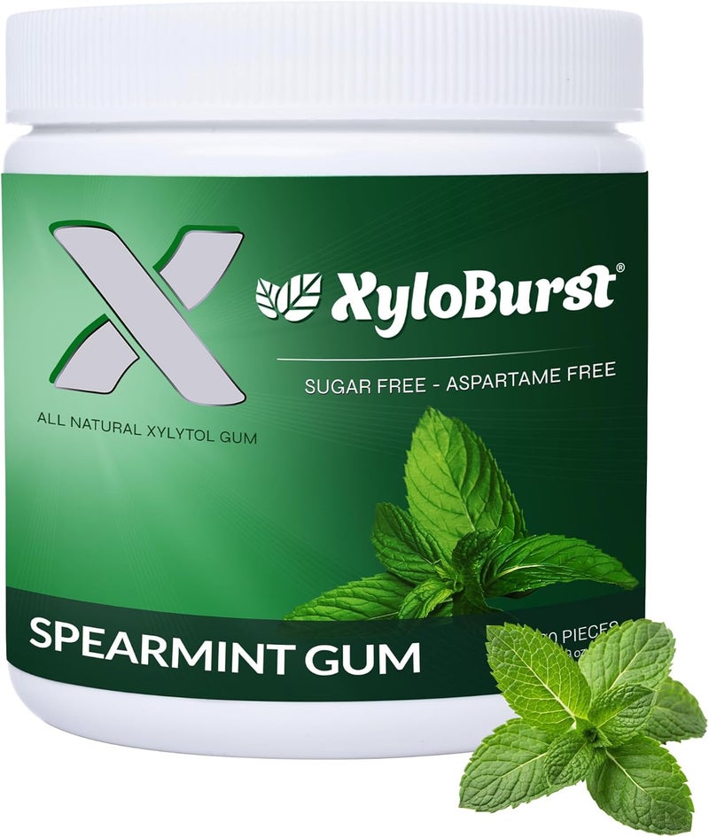 XyloBurst Sugar-Free Spearmint Gum - 100 Count - Image 1